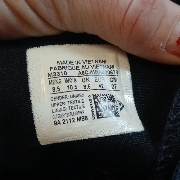 Converse All Black High-Top Sneakers - Picture 3 of 3